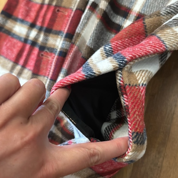 *last chance* Amazon Yeokou | Women’s red & white plaid shacket w/ buttons - Picture 14 of 16